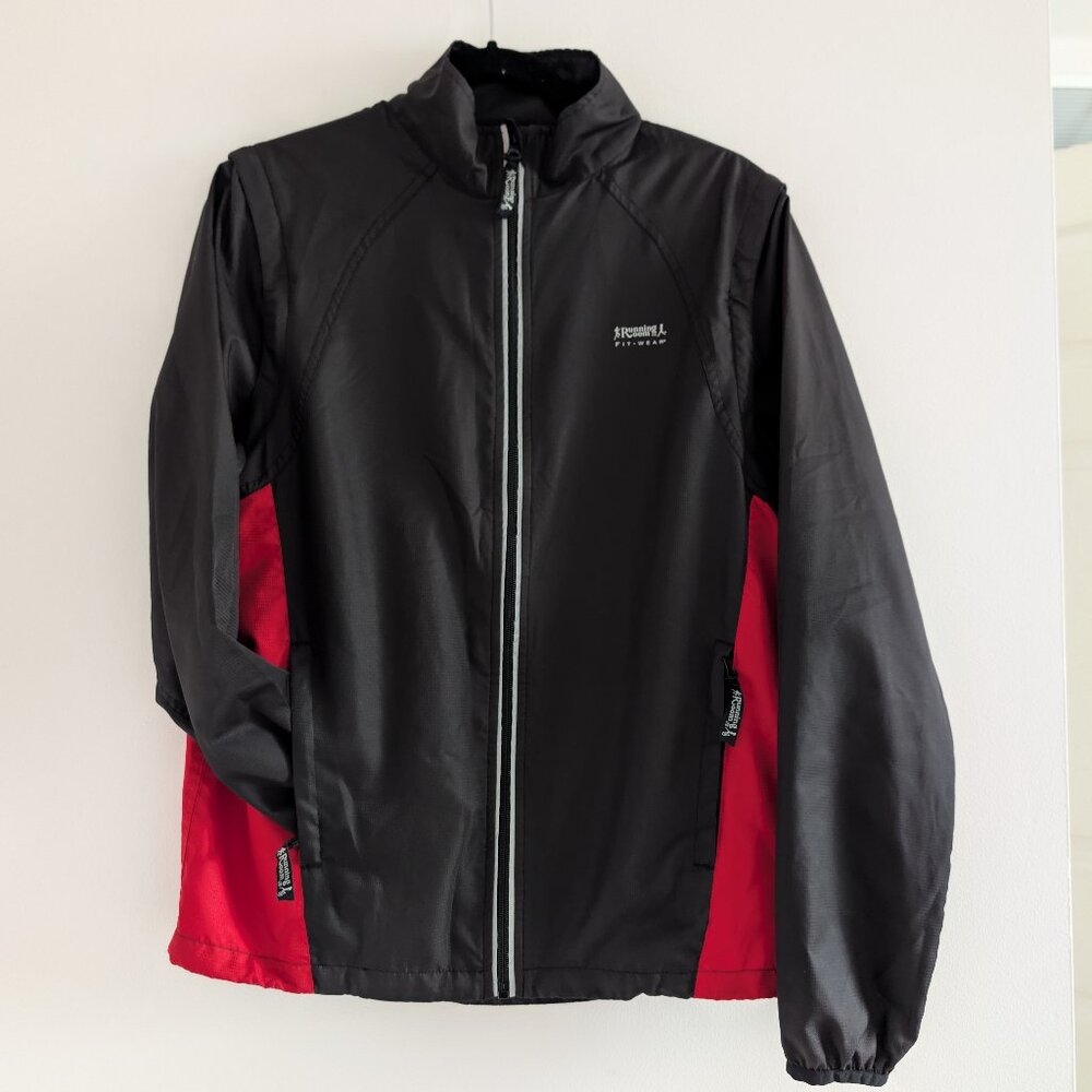 3/$30 The Running Room convertible rain jacket